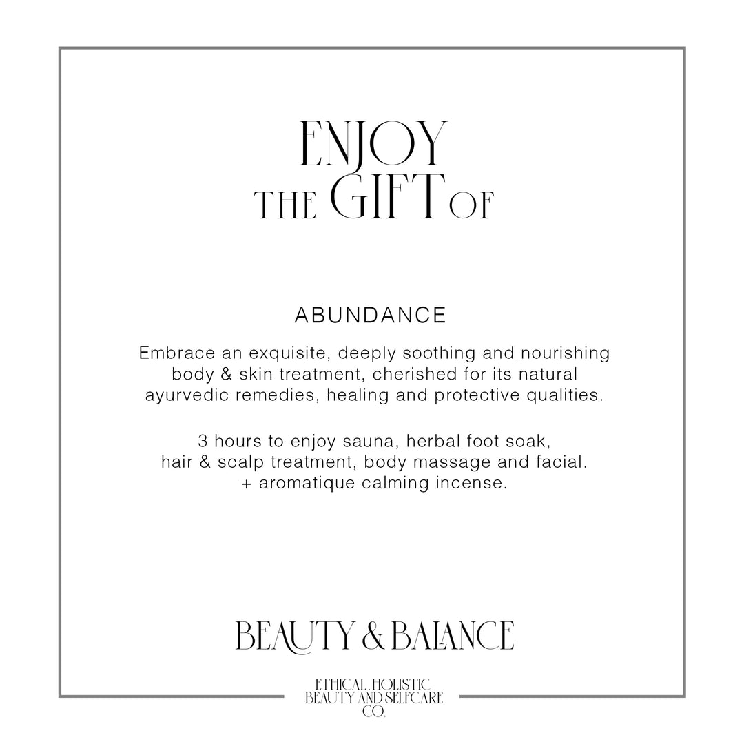Beauty & Balance Gift Voucher