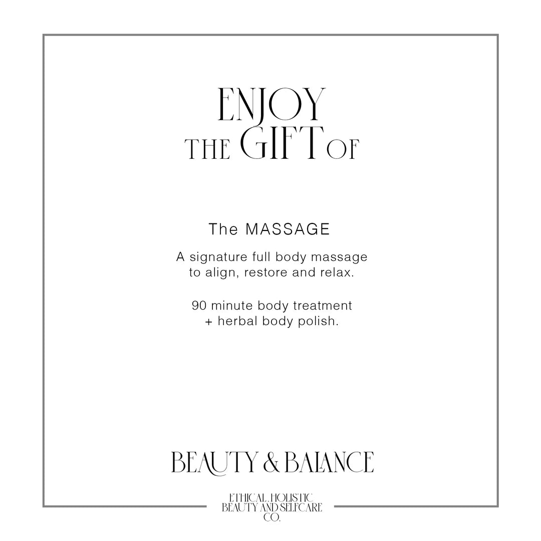 Beauty & Balance Treatment Gift Voucher